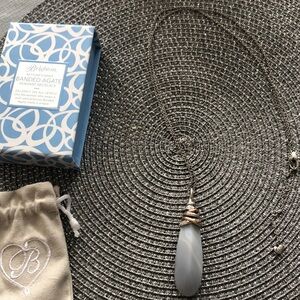 Brighton Neptune Banded Agate Pendant Necklace